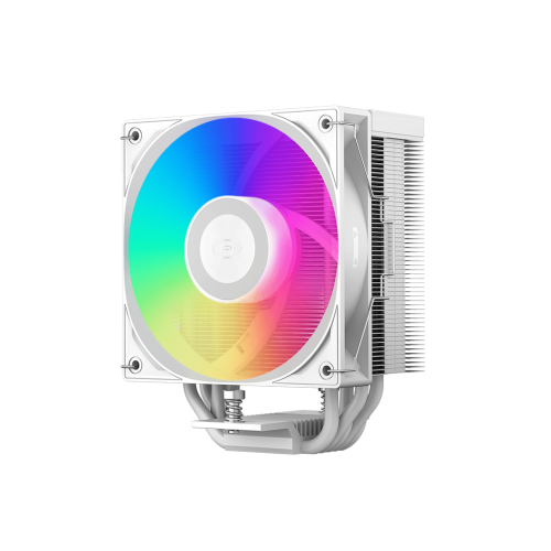 Кулер для процессора/ CPU Cooler PCCooler RT500 TC ARGB WH (245W, 4-pin PWM, 152mm, Al/Cu, 5x6mm, ARGB, 1x120mm, 73.32CFM, 34.9dBA, 2200RPM, S: 1851/1700/1200/115X, AM5/AM4, white)