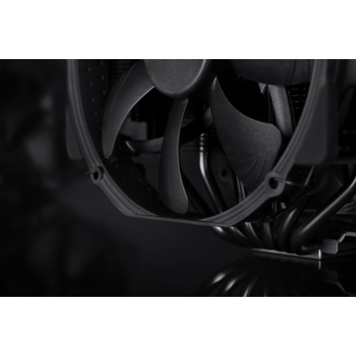 Кулер для процессора/ CPU Cooler Noctua NH-D15 chromax.black (183W, 4-pin PWM, 165mm, Al/Cu, 6x6mm, 2x140mm, 82.43CFM, 24.6dBA, 1500RPM, S: 1851/1700/1200/115X, AM5/AM4, Black)