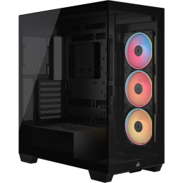 Корпус без блока питания/ Case Corsair 3500X LX-R RGB iCUE LINK, Midi-Tower, TG, 3x120mm ARGB, 2xUSB-A 3.2, 1xUSB 3.2 Type-C, E-ATX, ATX, mATX, mITX Black