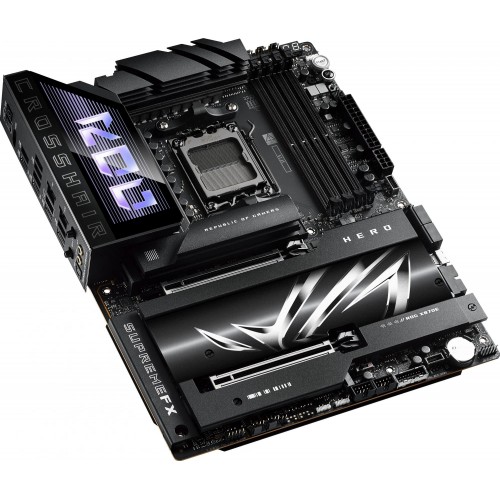 Купить материнскую плату Asus ROG CROSSHAIR X870E HERO для Socket AM5 с поддержкой DDR5 и 5Gigabit Ethernet