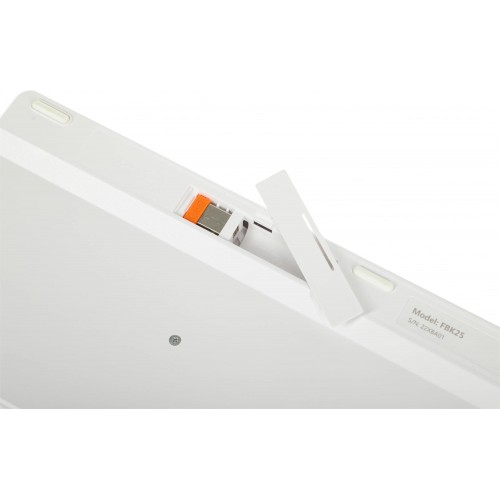 Клавиатура A4Tech FBK25: Беспроводная USB Slim Multimedia в Белом/Сером Цвете