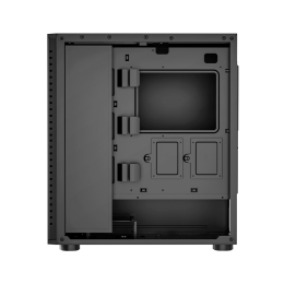 Корпус без блока питания/ Case PCCooler IE200 BK, Midi-Tower, TG, 1x120mm ARGB, 1xUSB-A 3.0 + 2xUSB-A 2.0, E-ATX, ATX, mATX, mITX Black