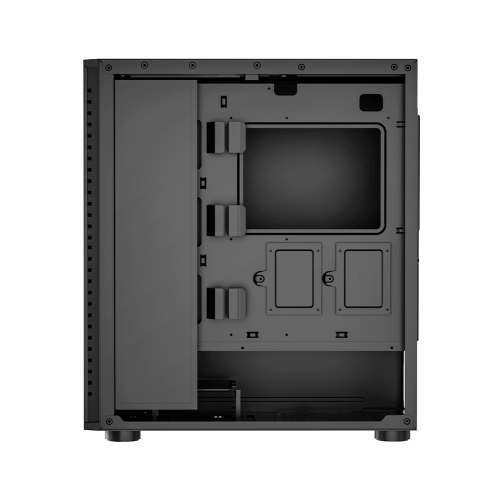 Корпус без блока питания/ Case PCCooler IE200 BK, Midi-Tower, TG, 1x120mm ARGB, 1xUSB-A 3.0 + 2xUSB-A 2.0, E-ATX, ATX, mATX, mITX Black PcCooler
