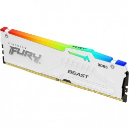 Память оперативная/ Kingston 16GB 5600MT/s DDR5 CL36 DIMM FURY Beast White RGB EXPO