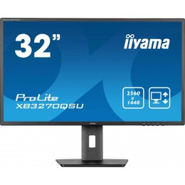 Монитор Iiyama 31.5" ProLite XB3270QSU-B1 черный IPS 16:9 HDMI M/M матовая HAS Piv 250cd 178гр/178гр 2560x1440 100Hz DP 2K USB 8.6кг