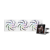 Система охлаждения/ Water Cooling System PCCooler DT360 ARGB Display WH (300W, 360mm, LED temp., White, ARGB/ Fans: 3x120mm, 83.83CFM, 3000RPM/ Pump height 62mm, 15dBA, 2600RPM, Rad thickness 27mm/ S: 1851, 1700, 1200, 115X, AM5, AM4) PcCooler