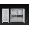 Купите корпус Corsair Frame 4000D RS White без блока питания - Midi-Tower с стеклянной панелью и вентиляцией для E-ATX, ATX, mATX, mITX