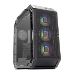 Корпус без блока питания/ Case InWin Airforce, Full-Tower, TG, 4x120mm ARGB, 2xUSB-A 3.0 + 1xUSB-C 3.2, E-ATX, ATX, mATX, mITX Phantom Black