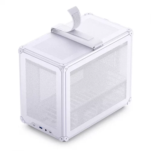 Корпус JONSBO C6 MAX Handle White - Mini-Tower без блока питания, mATX/mITX, 1xUSB-A 3.0 + 1xUSB-C 3.1, без вентилятора