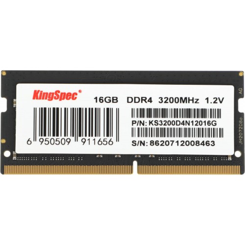 Память DDR4 16GB 3200MHz Kingspec KS3200D4N12016G RTL - Высокоскоростной SO-DIMM 260-pin для ноутбуков