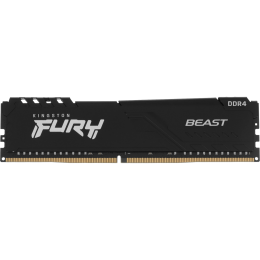 Память оперативная/ Kingston 16GB 3200MT/s DDR4 CL16 DIMM 1Gx8 FURY Beast Black (Select Regions ONLY)