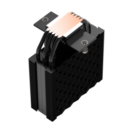 Кулер для процессора/ CPU Cooler PCCooler RT500 BK (240W, 4-pin PWM, LED temp., 152mm, Al/Cu, 5x6mm, 1x120mm, 73.32CFM, 34.9dBA, 2200RPM, S: 1851/1700/1200/115X, AM5/AM4, black)