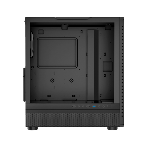 Корпус без блока питания/ Case PCCooler IE200 BK, Midi-Tower, TG, 1x120mm ARGB, 1xUSB-A 3.0 + 2xUSB-A 2.0, E-ATX, ATX, mATX, mITX Black PcCooler