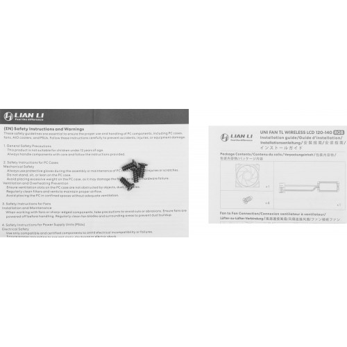 Вентилятор Lian-Li Uni Fan TL Wireless LCD 120 ARGB - Белый 120х124.5x28 мм, 4-pin, 31 дБ (G99.12RTLLCD1W1W.R0)