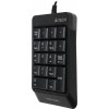 Числовой блок A4Tech FK13P черный USB slim для ноутбука - удобство и стиль с кабелем 1.5м