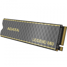 Твердотельный накопитель/ ADATA SSD LEGEND 860, 2000GB, M.2(22x80mm), NVMe 1.4, PCIe Gen 4x4, 3D NAND, R/W 6000/5000MB/s, IOPs н.д./н.д., TBW 640, DWPD 0.2 (5 лет)