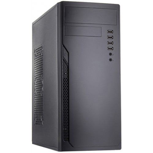 Корпус c блоком питания 500 Ватт/ Case Foxline FL-301, ATX, 1x5.25EXT, 1x3.5EXT, 4x3.5INT, 4xUSB2.0, HDA, w/o FAN, w/500W ATX PSU, w/1.2m EU pwr cord Foxline