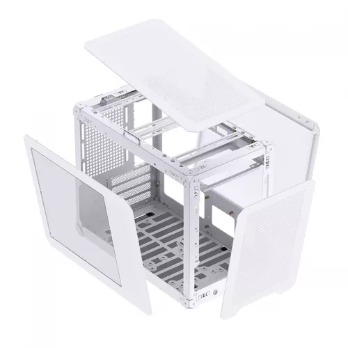 Корпус JONSBO C6 MAX Handle White - Mini-Tower без блока питания, mATX/mITX, 1xUSB-A 3.0 + 1xUSB-C 3.1, без вентилятора