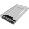 Внешний корпус для HDD/SSD AgeStar 3UB2P6C 2.5 дюйма с SATA III и USB 3.0 - Прозрачный пластиковый дизайн