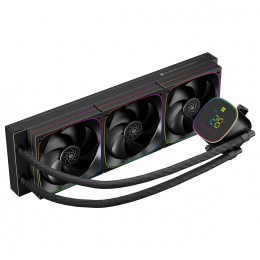 Система жидкостного охлаждения/ Water Cooling System Thermalright Frozen Horizon 360 Digital (360mm, LED temp., Black, ARGB/ Fans: 3x120mm, 68.9CFM, 28.2dBA, 2000RPM/ Pump height 53.2mm, Rad thickness 27mm/ S: 1700, 1200, 1851, 115X, AM5, AM4)