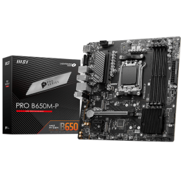 Материнская плата/ MB MSI AMD B650 sAM5, 4xDDR5(256GB), D-SUB/HDMI 2.1/DP, 1xPCIe 4.0x16, 2xPCIe 3.0, 1xLAN (2.5GbE), 4xSATA 6Gb/s, 2xM.2, 4xUSB 3.2, 4xUSB 2.0, 1xPS/2, mATX