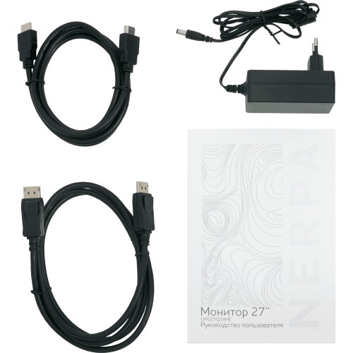Монитор NERPA 27'' 2560x1440, IPS, 178/178, 1ms, 350cd/m2, 1000:1, 144Hz, 2xDP, 2xHDMI, no USB-A, LowBlueLight, intPWR, Black, 1y