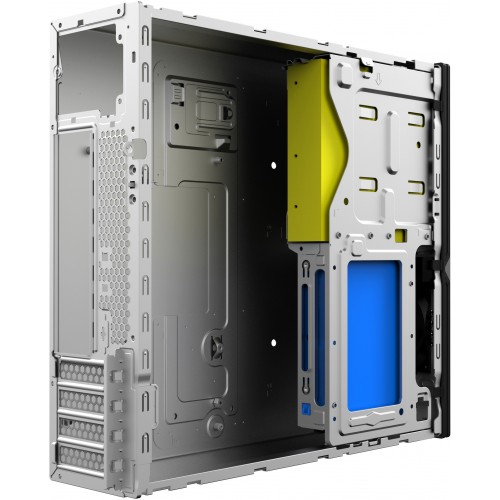 Корпус Foxline mATX с блоком питания 300Вт: 2xUSB3.0, 2xUSB2.0, безинструментальный, черный, 8см вентилятор