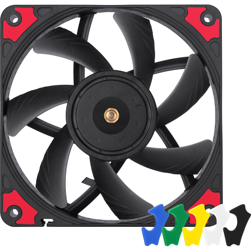 Кулер для корпуса/ Case Cooler Noctua NF-A12x15 PWM chromax.black.swap (120x120x15mm, 4-pin PWM, 55.44CFM, 23.9dBA, 1850RPM, Black)