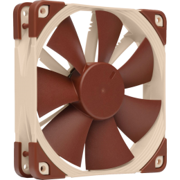 Кулер для корпуса/ Case Cooler Noctua NF-F12 PWM (120x120x25mm, 4-pin PWM, 54.97CFM, 22.4dBA, 1500RPM, Beige/Brown)