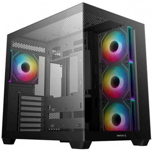 Корпус Deepcool CG530 4F черный ATX с поддержкой 2x120mm и 2x140mm вентиляторов, USB 2.0 и USB 3.0