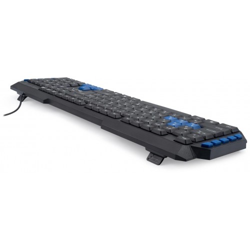 Клавиатура Оклик 750G FROST WAR черный USB для геймеров – мультимедийная, кабель 1.8м (337452)