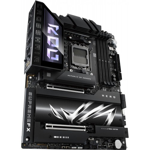 Купить материнскую плату Asus ROG CROSSHAIR X870E HERO для Socket AM5 с поддержкой DDR5 и 5Gigabit Ethernet