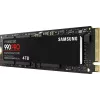 Твердотельный накопитель/ Samsung SSD 990 PRO, 4000GB, M.2(22x80mm), NVMe 2.0, PCIe 4.0 x4, V-NAND TLC, R/W 7450/6900MB/s, IOPs 1 400 000/1 550 000, DRAM buffer 4096MB, TBW 2400, DWPD 0.33 (12 мес.) Samsung Electronics