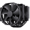 Кулер для процессора/ CPU Cooler Noctua NH-D15 chromax.black (183W, 4-pin PWM, 165mm, Al/Cu, 6x6mm, 2x140mm, 82.43CFM, 24.6dBA, 1500RPM, S: 1851/1700/1200/115X, AM5/AM4, Black)