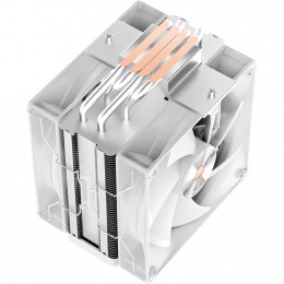 Кулер для процессора/ CPU Cooler Ocypus Delta A40 Elite WH Dual FAN (220W, 4-pin PWM, 156.7mm, Al/Cu, 4x6mm, 2x120mm, 73CFM, 29dBA, 2000RPM, S: 1851/1700/1200/115X, AM5/AM4, white)