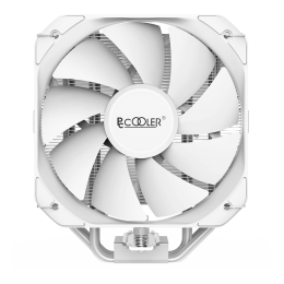 Кулер для процессора/ CPU Cooler PCCooler PALADIN 400 WH (200W, 4-pin PWM, 157mm, Al/Cu, 4x6mm, 1x130mm, 76.85CFM, 29dBA, 1600RPM, S: 1851/1700/1200/115X, AM5/AM4, white)