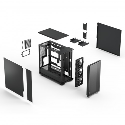 Корпус ПК без блока питания/ Case Fractal Design Epoch XL Solid, Full-Tower, 3x140mm, 2xUSB-A 3.2 + 1xUSB 3.2 Type-C E-ATX, ATX, mATX, mITX, Black