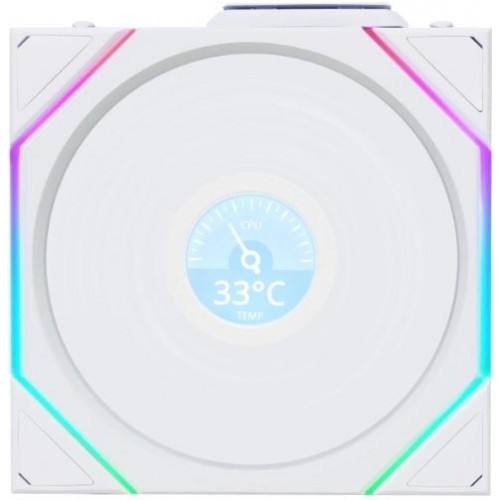 Вентилятор Lian-Li Uni Fan TL Wireless LCD 120 ARGB - Белый 120х124.5x28 мм, 4-pin, 31 дБ (G99.12RTLLCD1W1W.R0)