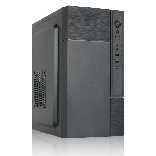 Корпус с блоком питания 450Вт./ Case Forza mATX case, black, w/PSU 450W 12cm, w/2xUSB2.0, w/pwr cord, w/o FAN Foxline