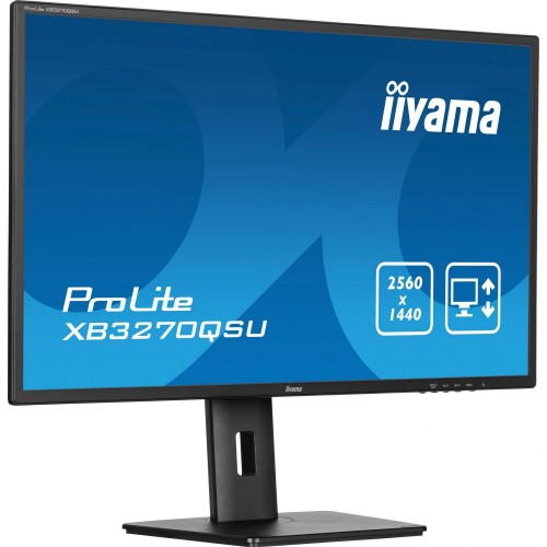Монитор Iiyama 31.5" ProLite XB3270QSU-B1 черный IPS 16:9 HDMI M/M матовая HAS Piv 250cd 178гр/178гр 2560x1440 100Hz DP 2K USB 8.6кг IIYAMA