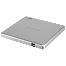 Оптический привод/ LG DVD-RW ext. Silver Slim Ret USB2.0 (3.0 compatible)