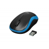 Купить беспроводную оптическую мышь Logitech M185 черный/синий 1000dpi для ноутбука – 2 кнопки, USB (910-002632)
