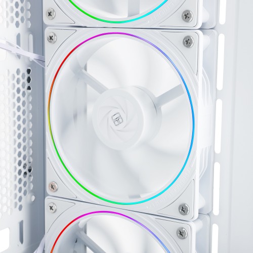 Кулер для корпуса/ Case Cooler Thermalright TL-S12RW Reverse (120x120x25mm, 4-pin PWM, ARGB, 47.6CFM, 23.2dBA, 1500RPM, White) Thermalright