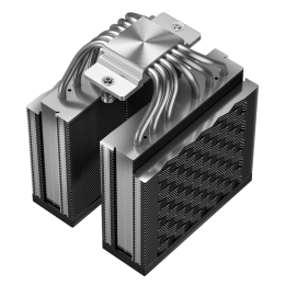 Кулер для процессора/ CPU Cooler PCCooler RZ620 (260W, 4-pin PWM, 157.5mm, Al/Cu, 6x6mm, 2x120mm, 86.73CFM, 32dBA, 2000RPM, S: 1851/1700/1200/115X, AM5/AM4, silver, black)