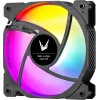 Вентилятор для корпуса Formula Cosmic 12BK FR RGB 120мм - тихий и эффективный 3-pin/4-pin (Molex), черный, 22.3дБ