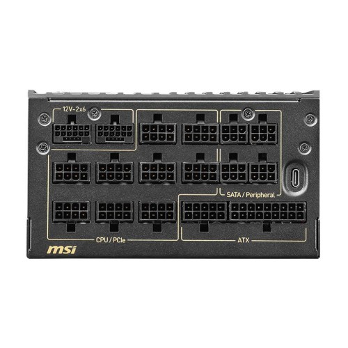 Блок питания ПК MSI MEG Ai1600T PCIE5 , 1600W, 80+ Titanium, полностью модульный, ATX 3.1, PCIE5.1, RTL
