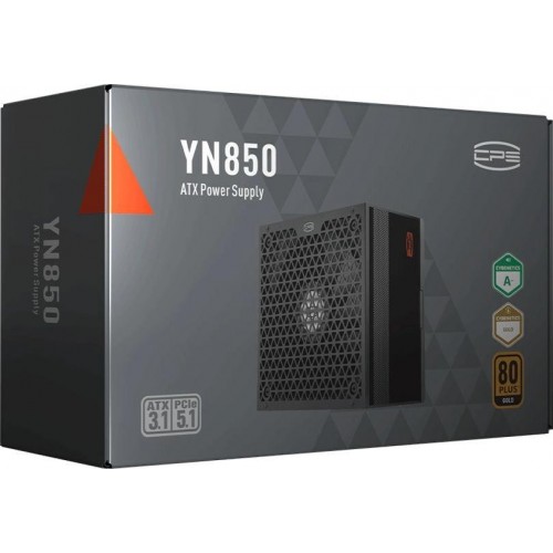 Блок питания PcCooler ATX 850W P5-YN850-G1F 80+ gold (20+4pin) APFC 120mm fan 6xSATA Cab Manag RTL [P5-YN850-G1FFBK1-EU]