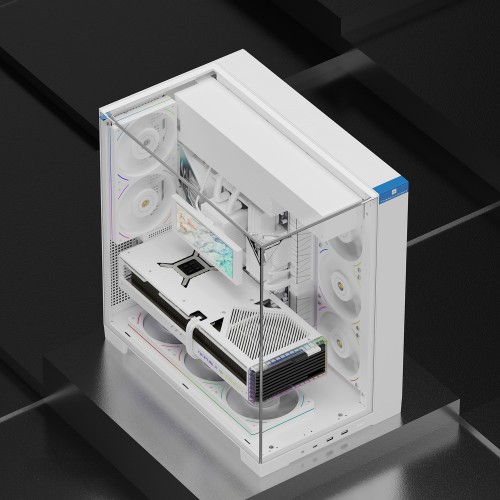 Корпус без блока питания/ Case Thermalright A70, Midi-Tower, TG, no fans, 2xUSB-A 3.0, 1xUSB Type-C, ATX, mATX, mITX White