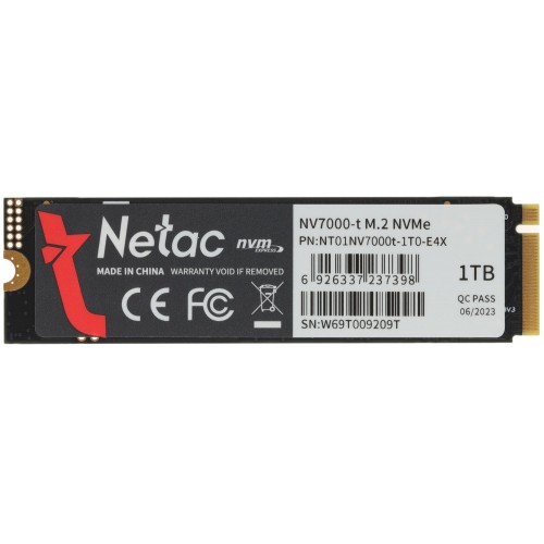 Купить Твердотельный накопитель Netac PCIe 4.0 x4 1TB NT01NV7000t-1T0-E4X M.2 2280 для высокой скорости и надежности хранения данных