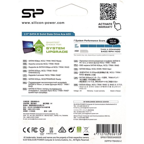Твердотельный накопитель Silicon Power 1TB SATA-III Ace A55 2.5 - Высокая производительность и надежность для вашего ПК